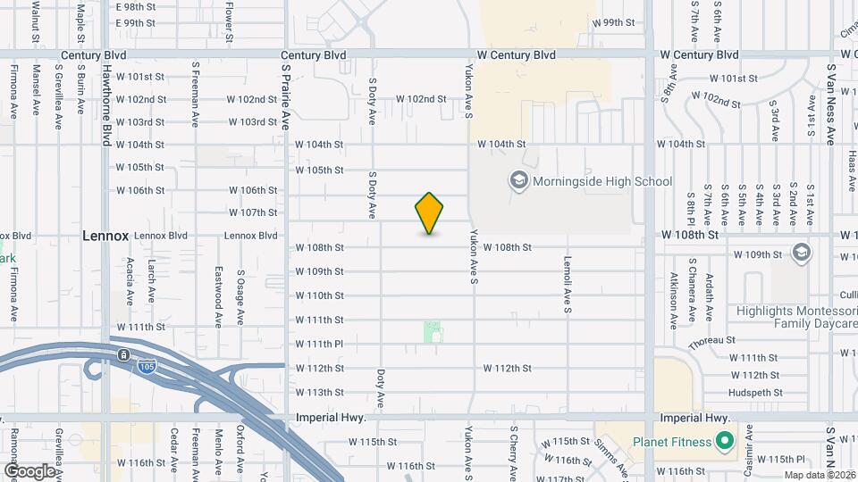 3667 W 108th St, Unit ADU Map and Location Details