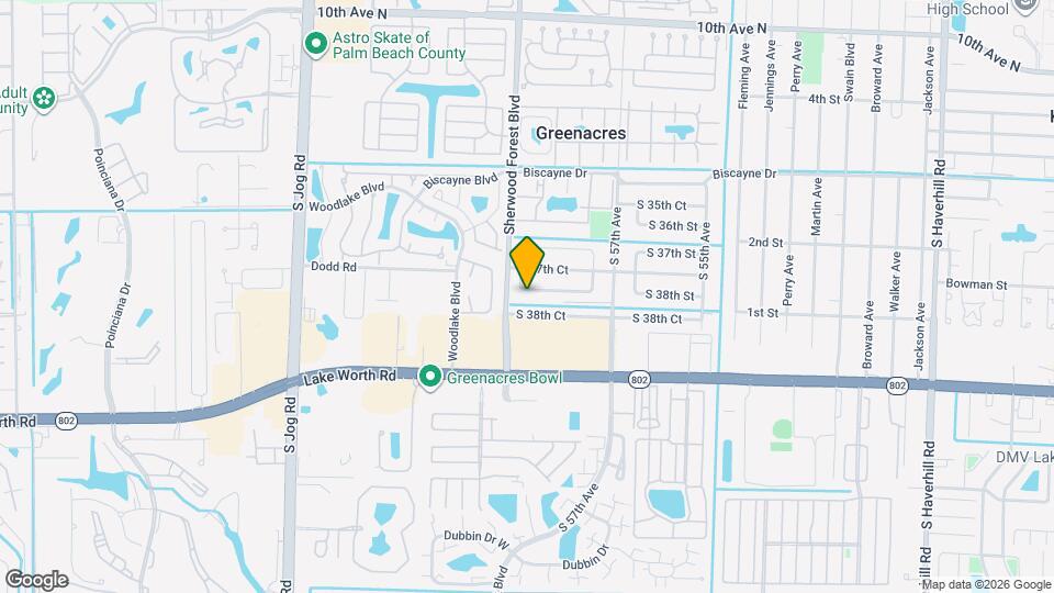 5884 S 38th St Map and Location Details