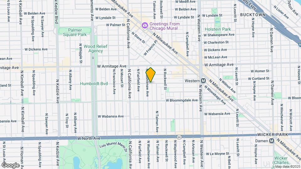 2649 W Cortland St Map and Location Details