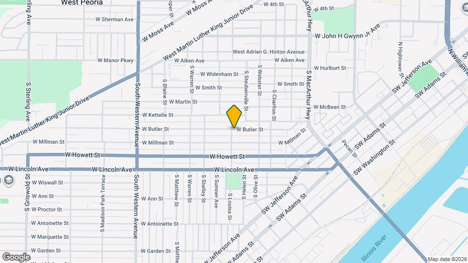 422 S Louisa St Map and Location Details