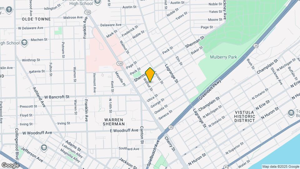 1610 Walnut St Map and Location Details