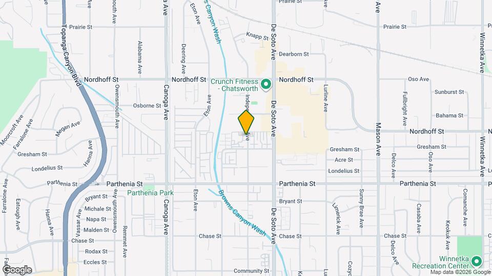 8865 Independence Ave Map and Location Details