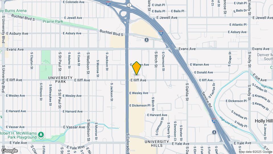 2280 S Albion St Map and Location Details
