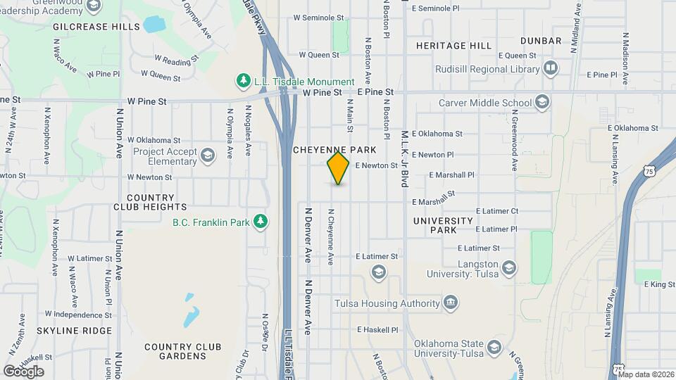 1215 N Cheyenne Ave Map and Location Details
