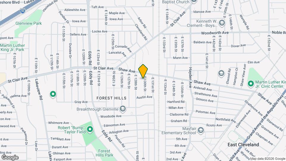 626 E 130th St Map and Location Details