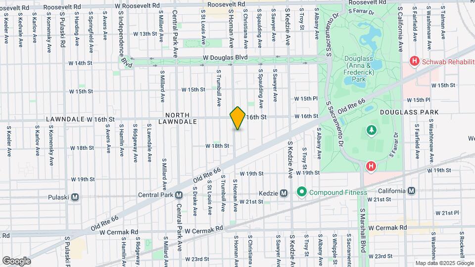 1633 S Homan Ave Mapa y Detalles de la Ubicación