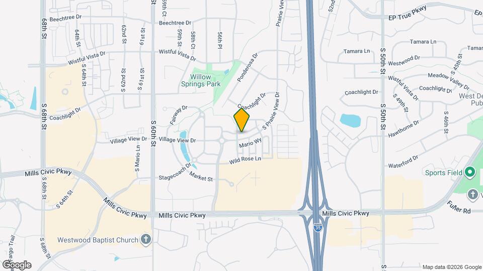 5555 S Prairie View Dr Map and Location Details