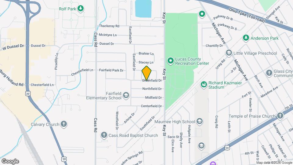 636 Greenfield Dr Mapa y Detalles de la Ubicación