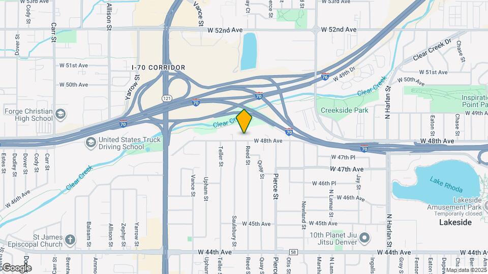 7001 W 48th Ave Mapa y Detalles de la Ubicación