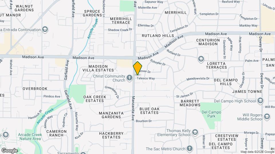 5905 Telesco Way Mapa y Detalles de la Ubicación