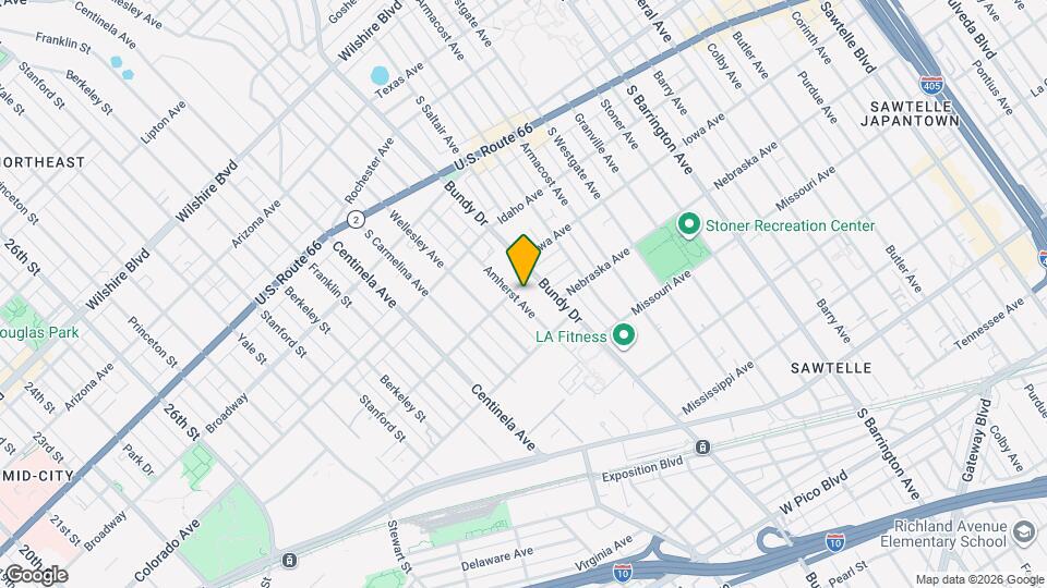 1706 Amherst Ave Map and Location Details