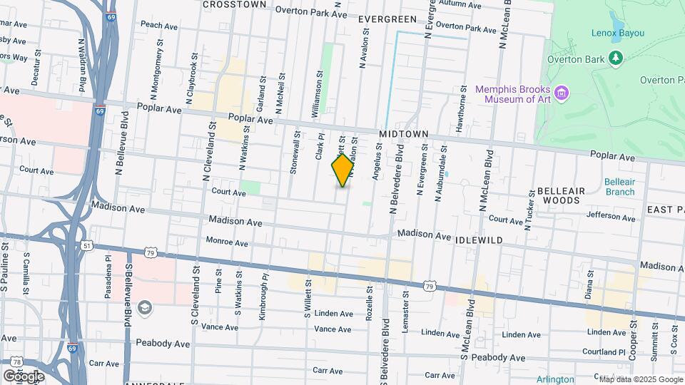 74 N Willett St Mapa y Detalles de la Ubicación