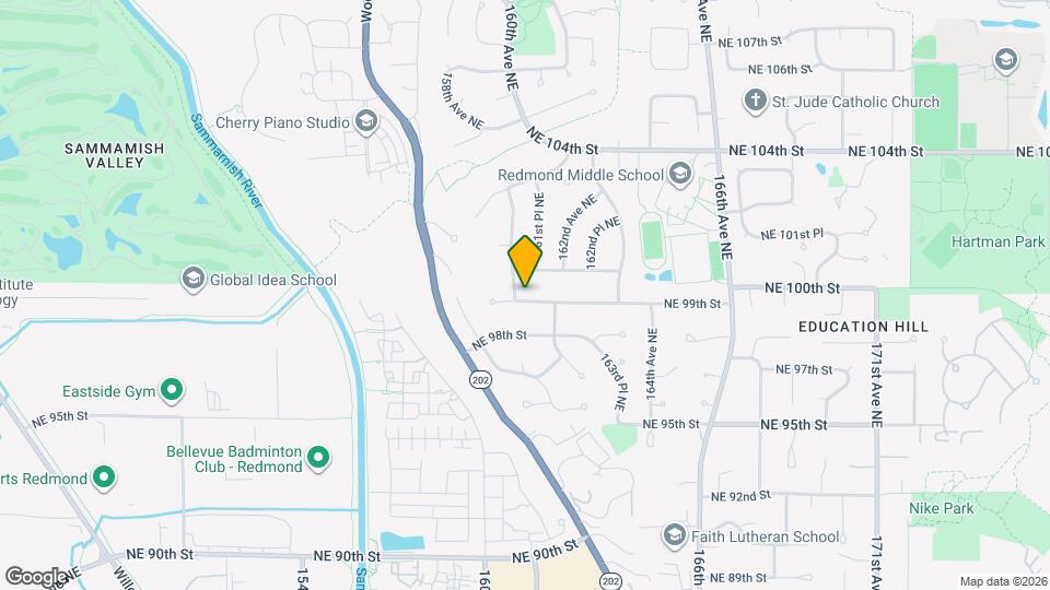 16104 NE 99th St Map and Location Details