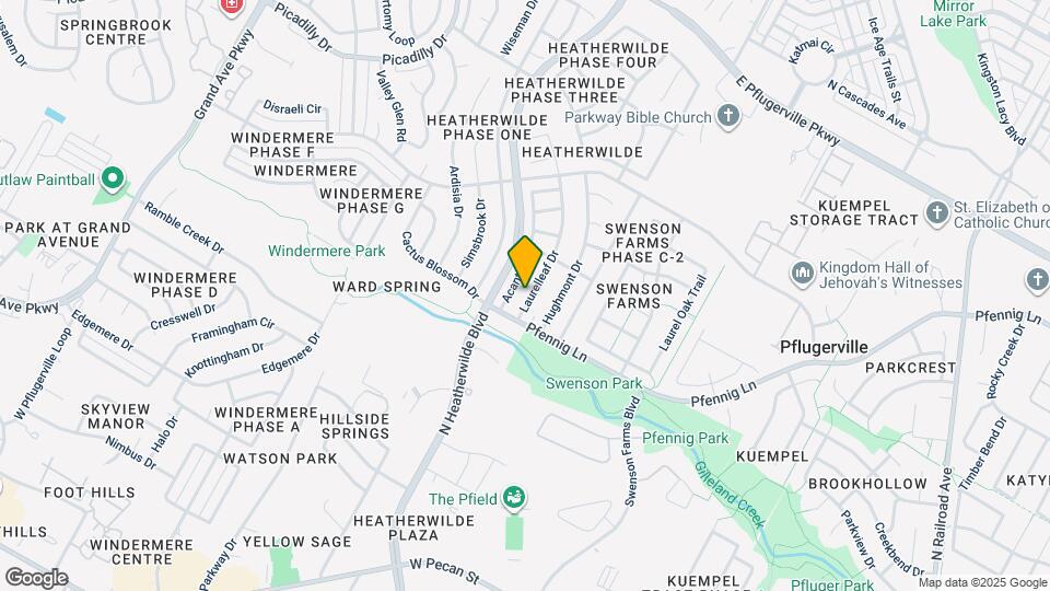 1010 Laurelleaf Dr Map and Location Details