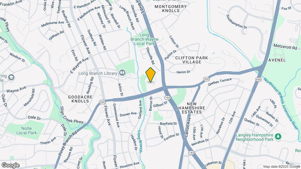 8806 Glenville Rd Mapa y Detalles de la Ubicación