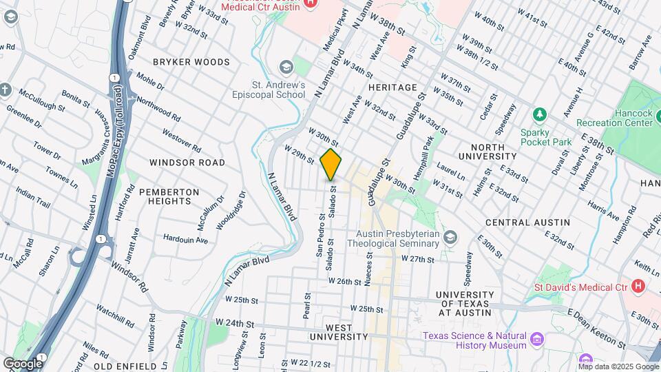 2830 Salado St Map and Location Details