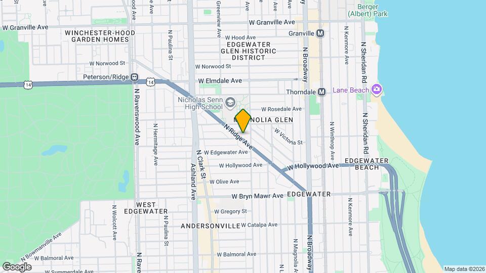 5785 N Ridge Ave, Unit 3 Mapa y Detalles de la Ubicación