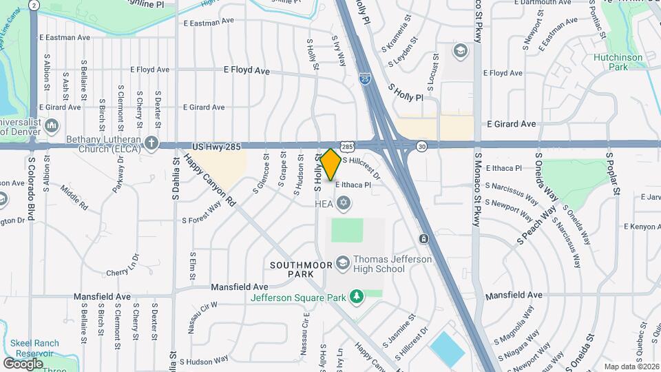 3567 S Ivanhoe St Map and Location Details