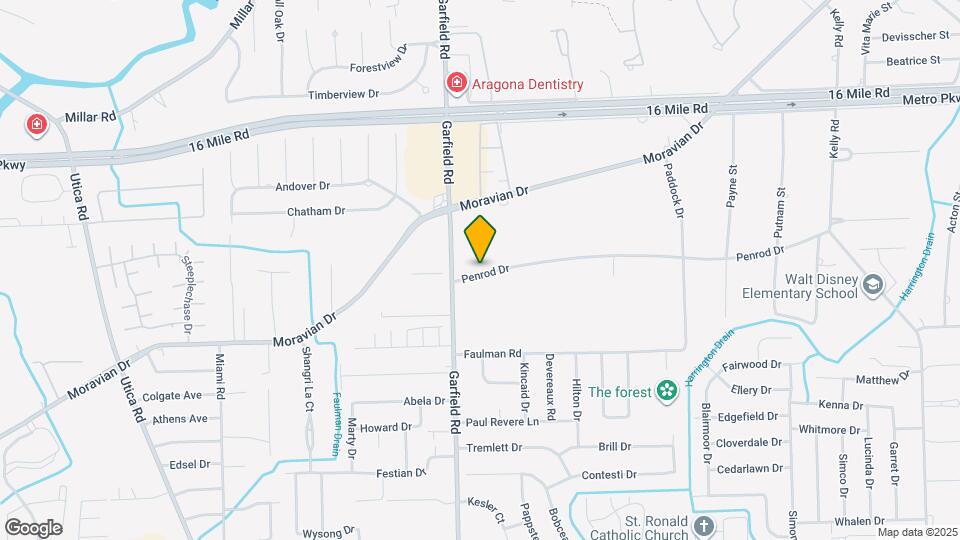 16891 Penrod Dr Map and Location Details