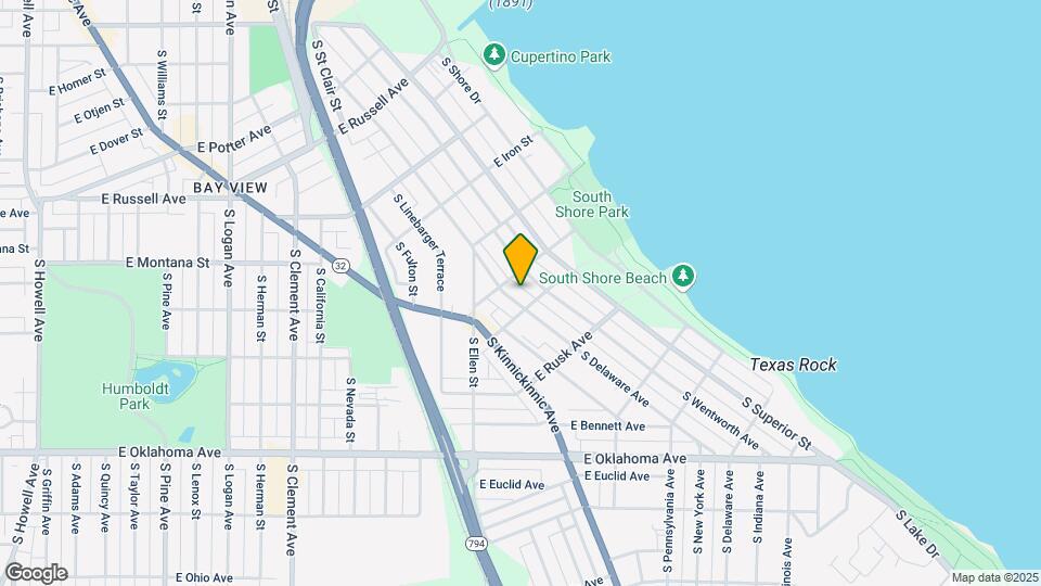 2818 S Delaware Ave, Unit 2818 - Upper Map and Location Details