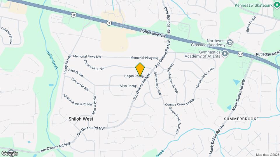 3553 Hogan Dr NW Map and Location Details