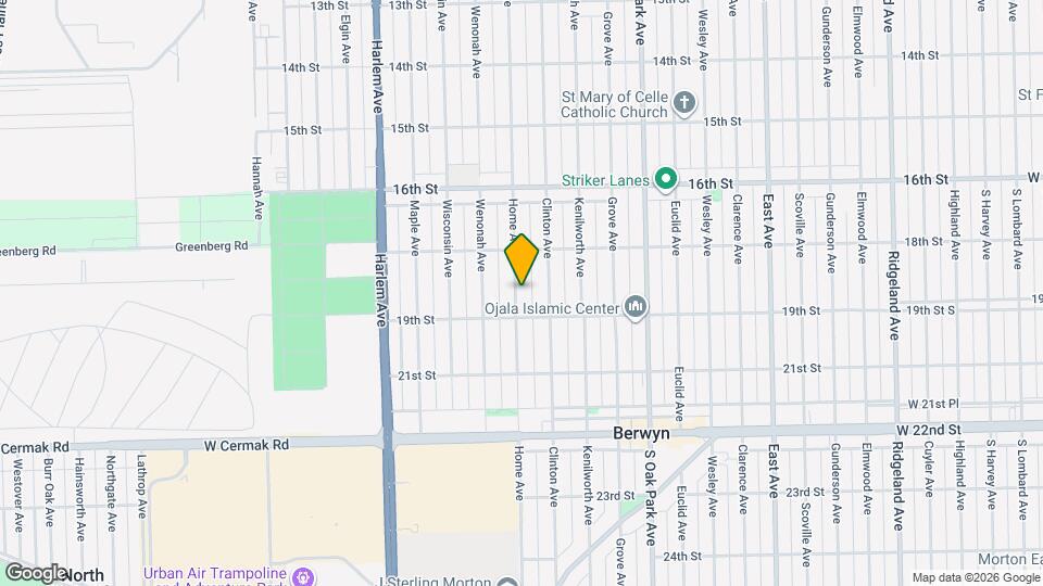 1835 Home Ave, Unit Unit 1 & 2 Map and Location Details