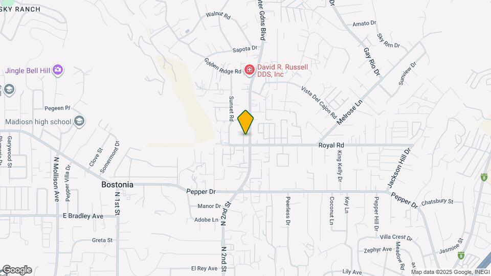 8120 Winter Gardens Blvd Map and Location Details