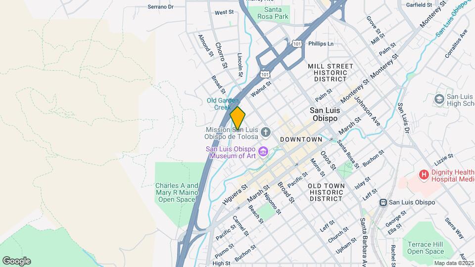 570 Peach St Map and Location Details