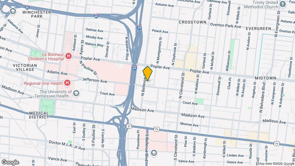 112 N Bellevue Blvd Mapa y Detalles de la Ubicación