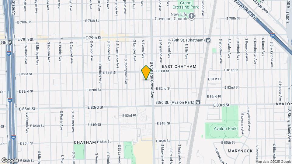 8137 S Evans Ave Map and Location Details