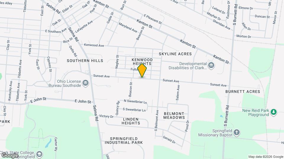 1737 Sunset Ave Map and Location Details