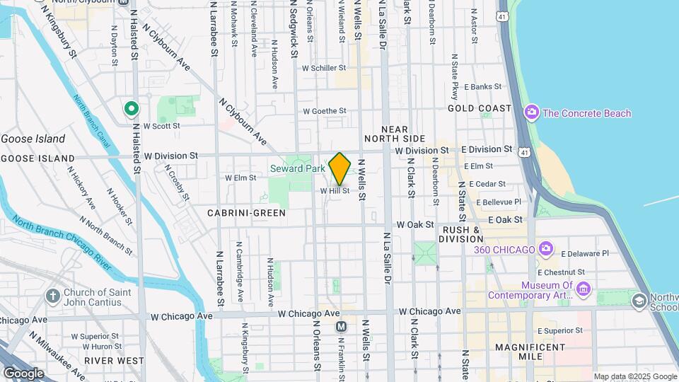 296 W Hill St Map and Location Details