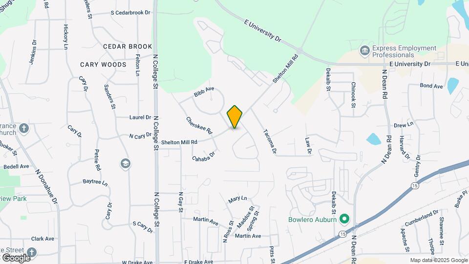 Cary Woods Townhomes Map and Location Details