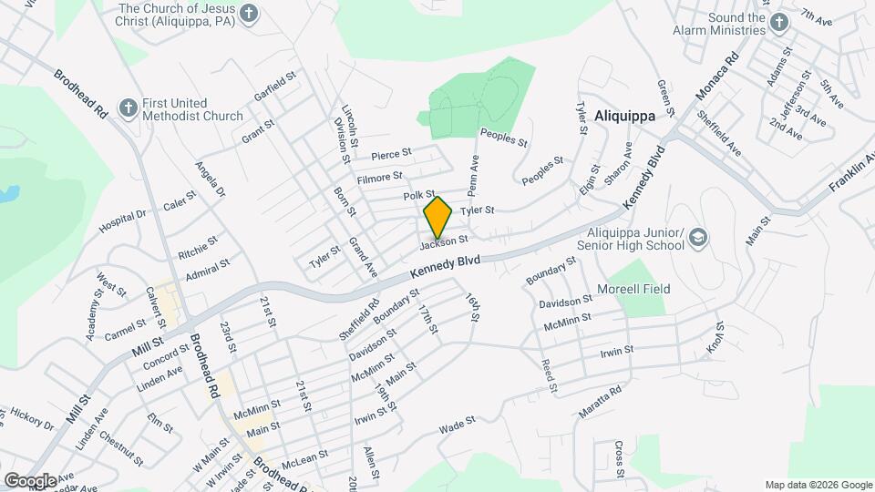 1607 Jackson St Map and Location Details