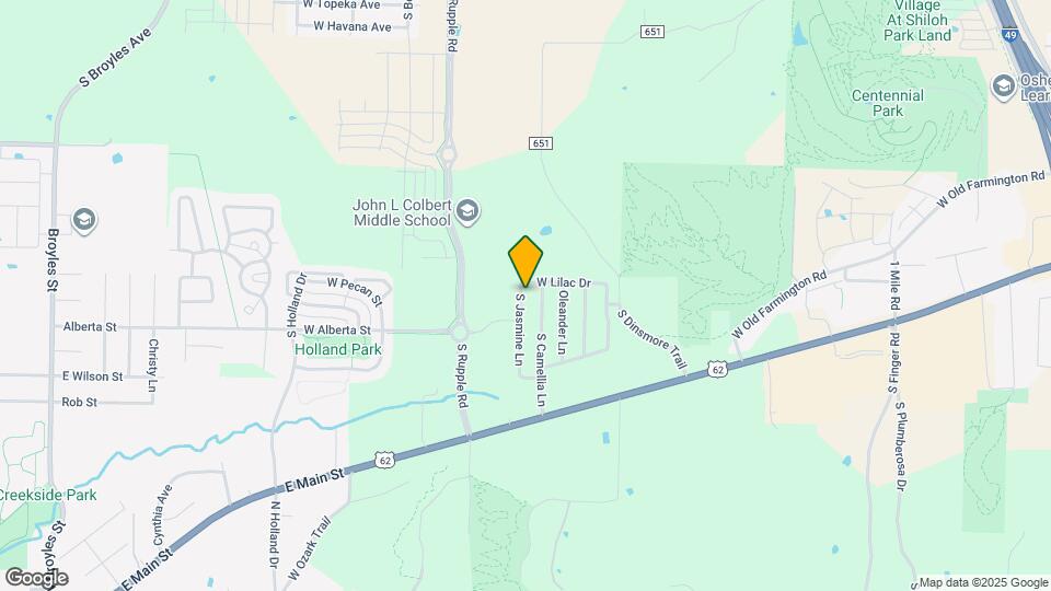 1160 S Jasmine Ln Map and Location Details