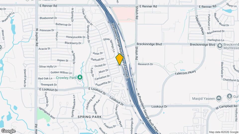 2712 Creekmere Dr Map and Location Details