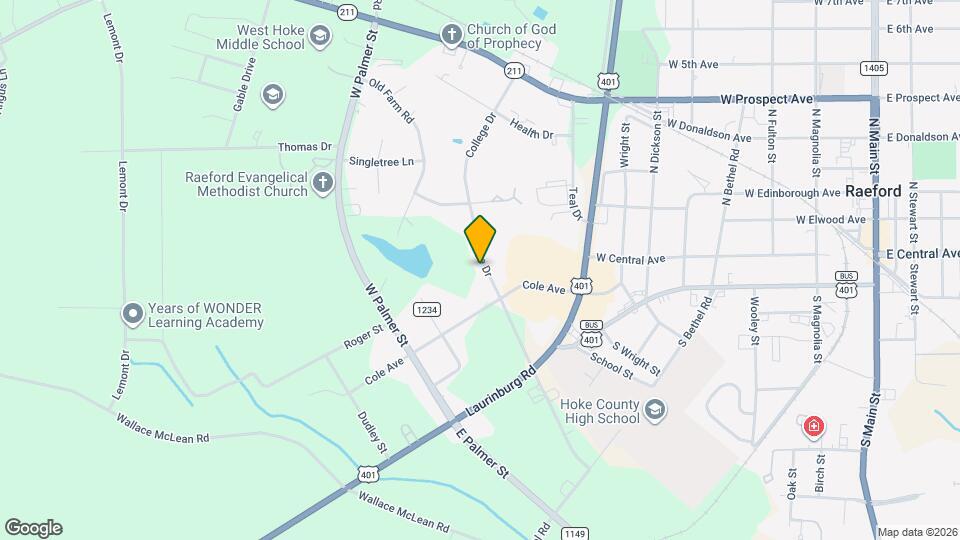 415 College Dr Map and Location Details
