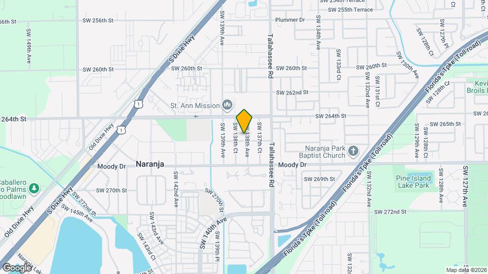 26526 SW 138th Ave Map and Location Details