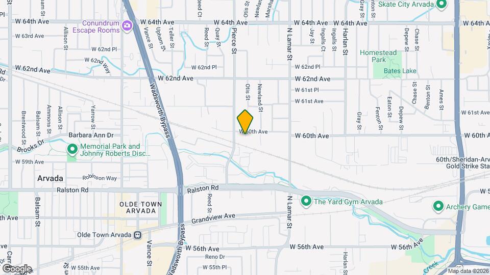 6780 W 60th Ave Map and Location Details