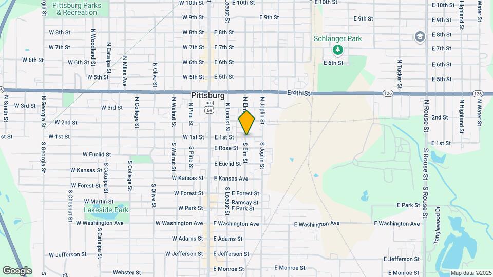 101 S Elm St-Unit -Apartment A Map and Location Details