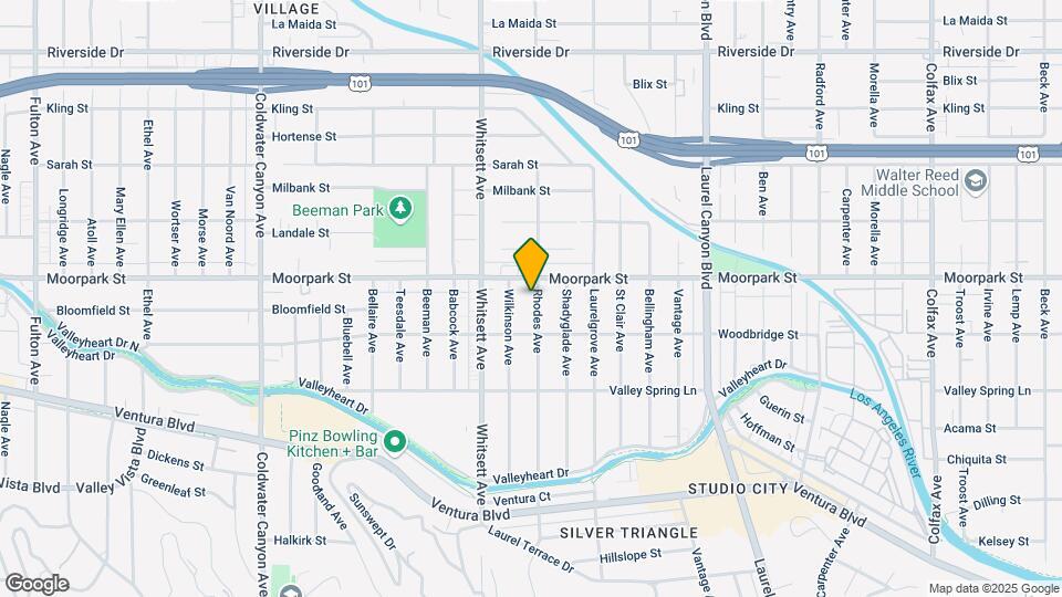 4337 Rhodes Ave, Unit #1 Map and Location Details