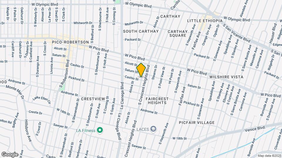 6061 Cashio St Map and Location Details
