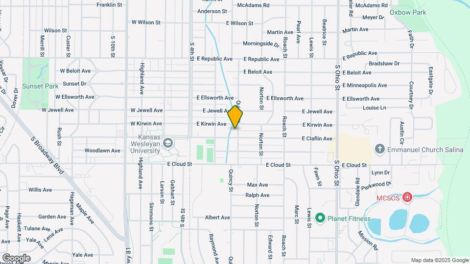 1510 Quincy St Map and Location Details