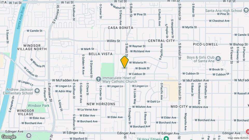 826 S Raitt St Map and Location Details