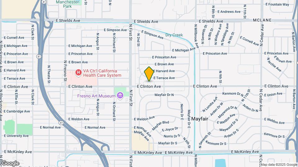 3243 E Clinton Ave Map and Location Details