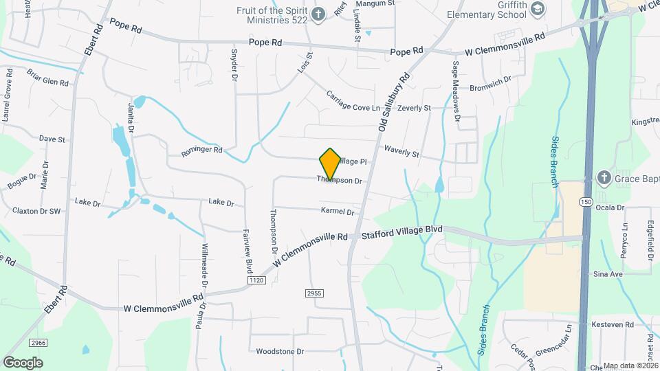 1648 Thompson Dr Map and Location Details