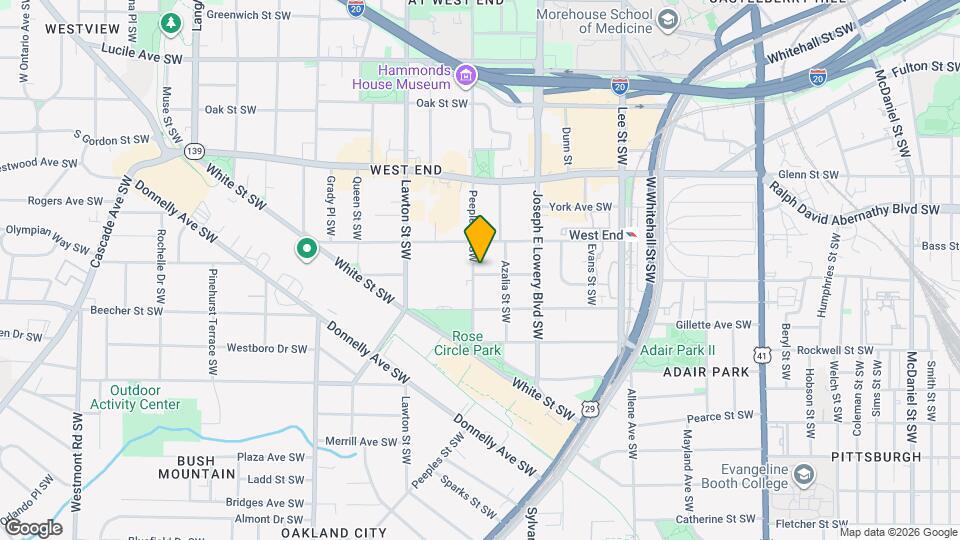 742 Peeples St SW Map and Location Details