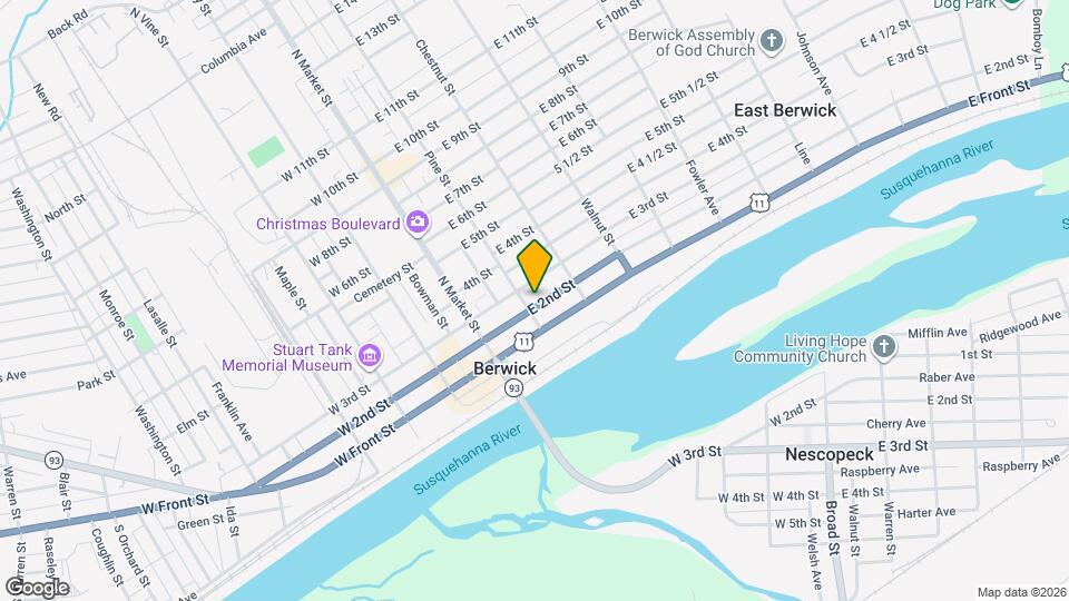 205 E 2nd St, Unit 2 Map and Location Details