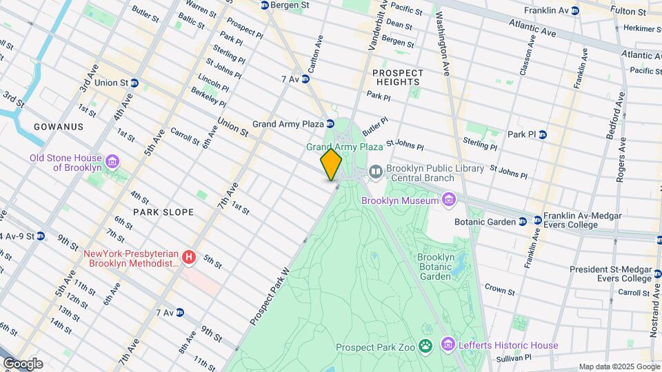 1 Prospect Park W Map and Location Details
