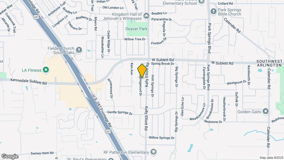 6109 Springwood Dr Map and Location Details